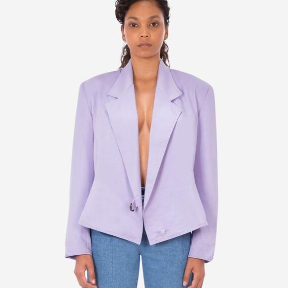 Pyer Moss Wrap Blazer Jacket - M Mauve Purple - Picture 1 of 5